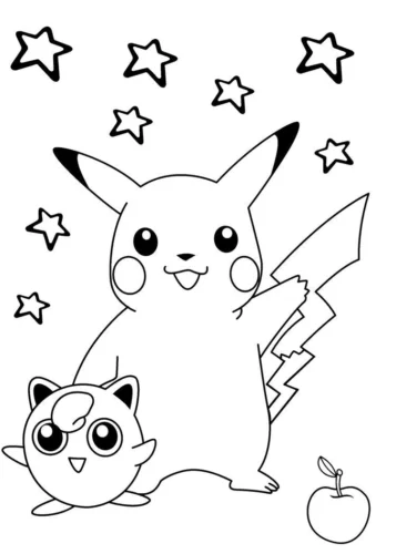 Pikachu và Jigglypuff giữa sao