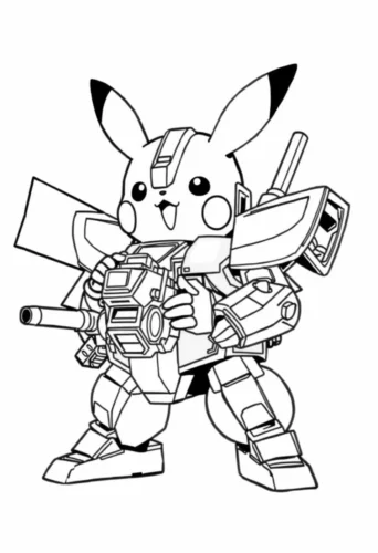Pikachu điều khiển robot