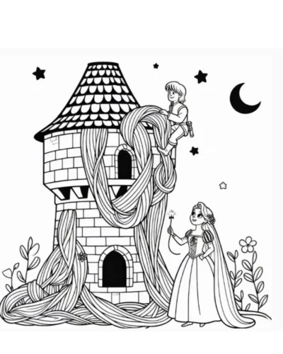 Rapunzel dưới ngọn tháp đêm trăng