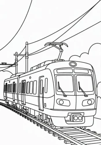 Tàu điện dưới dây điện