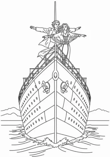 Mũi tàu Titanic có hai người