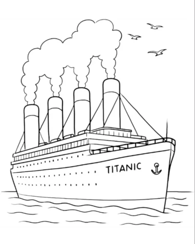 Tàu Titanic nhả khói