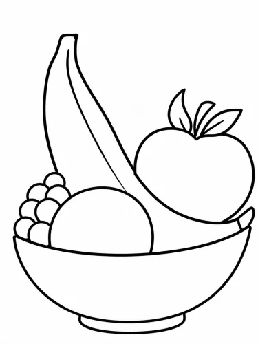 Tranh tô màu trái cây 28