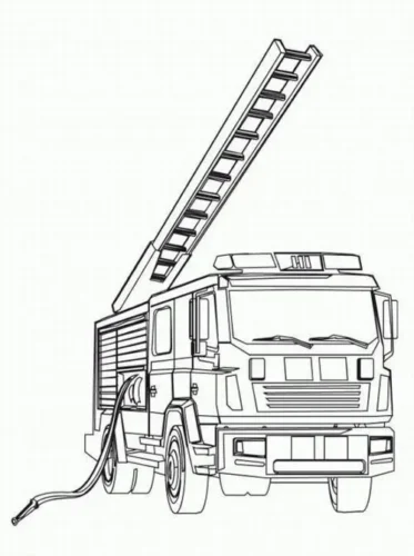 Xe thang cứu hoả dựng thang cao