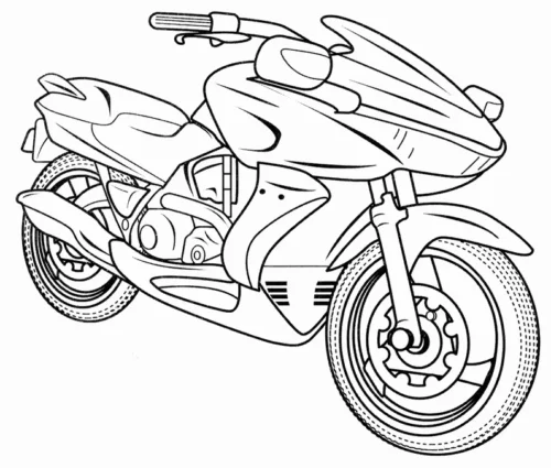 Mô tô thể thao nét đậm