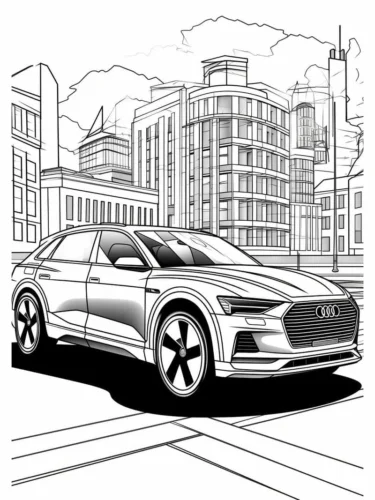 Xe SUV bên ngã tư