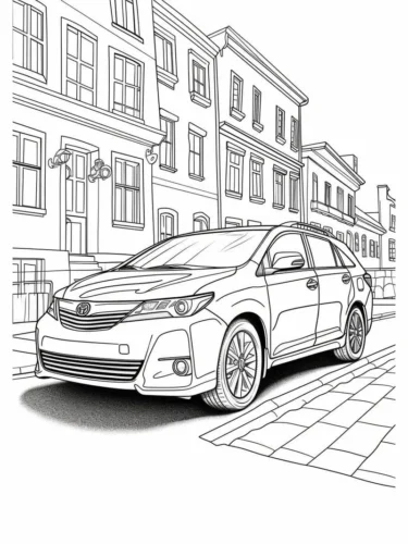 Xe sedan trước phố