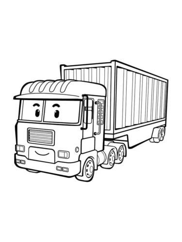 Xe container mặt cười