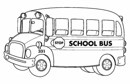 Xe buýt trường học có biển STOP
