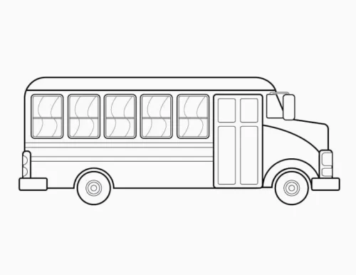 Xe buýt trường học, nét gọn