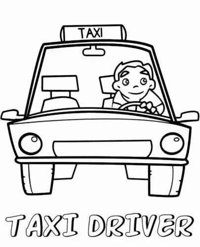 Bác tài lái taxi