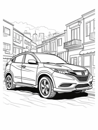 Xe SUV giữa phố cổ
