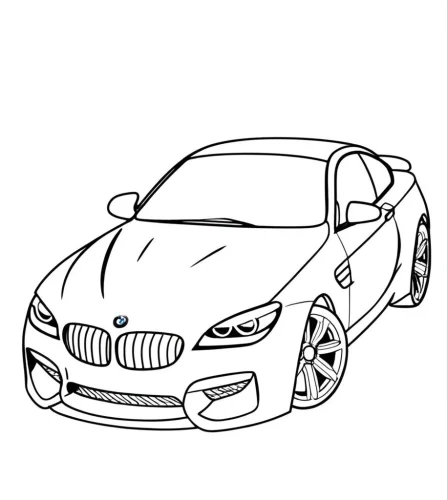 Xe sedan thể thao nhìn chính diện