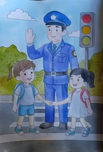 Vẽ tranh an toàn giao thông 43
