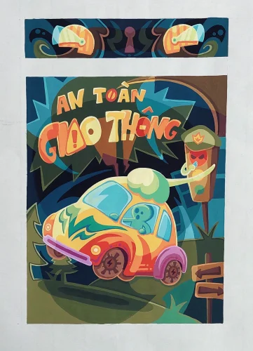 Vẽ tranh an toàn giao thông 46