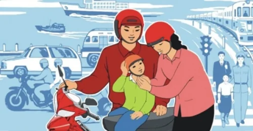 Vẽ tranh an toàn giao thông 48
