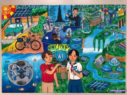 Vẽ tranh an toàn giao thông 2