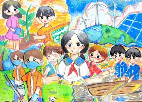 Vẽ tranh an toàn giao thông 41