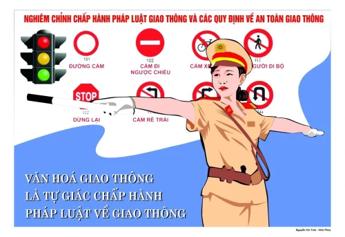Vẽ tranh an toàn giao thông 45
