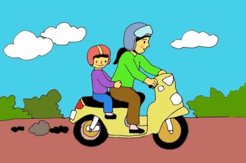 Vẽ tranh an toàn giao thông 48
