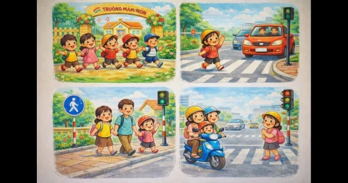 Vẽ tranh an toàn giao thông 58