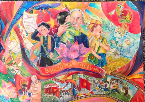 Tranh vẽ Bác Hồ 4