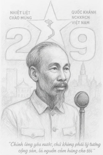 Tranh vẽ Bác Hồ 13