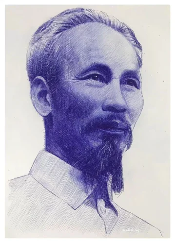 Tranh vẽ Bác Hồ 17