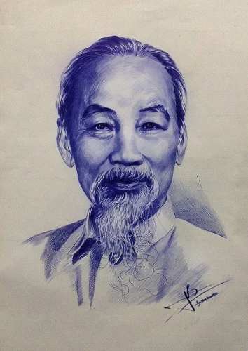 Tranh vẽ Bác Hồ 50