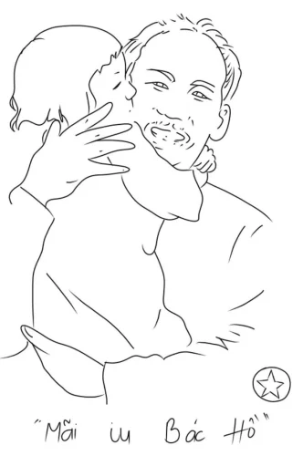 Tranh vẽ Bác Hồ 56