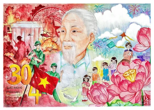 Tranh vẽ Bác Hồ 13