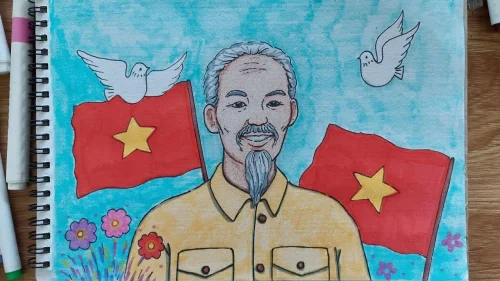 Tranh vẽ Bác Hồ 44