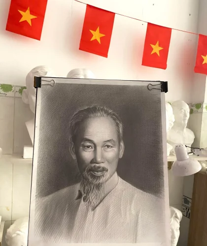 Tranh vẽ Bác Hồ 11