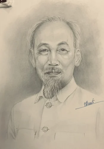 Tranh vẽ Bác Hồ 13