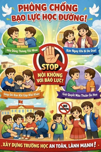 Vẽ tranh bạo lực học đường 46