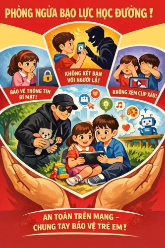 Vẽ tranh bạo lực học đường 3
