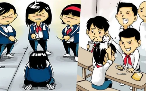Vẽ tranh bạo lực học đường 16