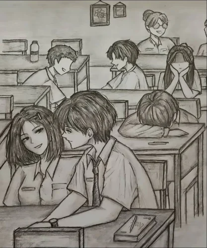 Vẽ tranh bạo lực học đường 19