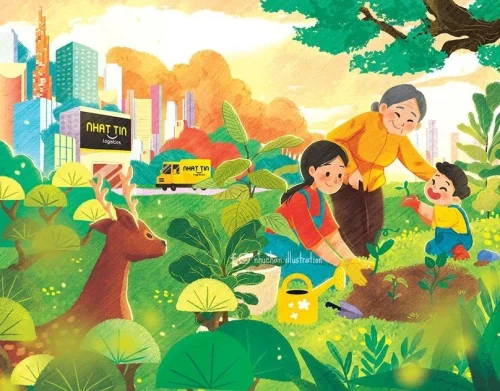 Vẽ tranh bảo vệ môi trường 22