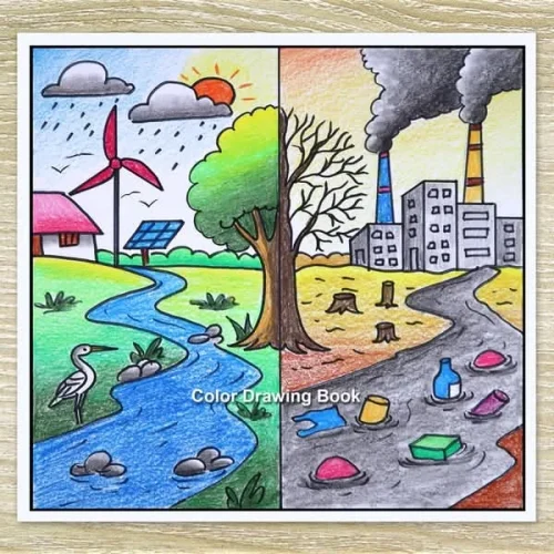 Vẽ tranh bảo vệ môi trường 5
