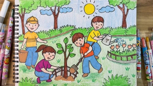 Vẽ tranh bảo vệ môi trường 20