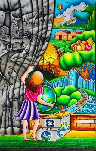 Vẽ tranh bảo vệ môi trường 31