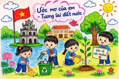Vẽ tranh bảo vệ môi trường 36