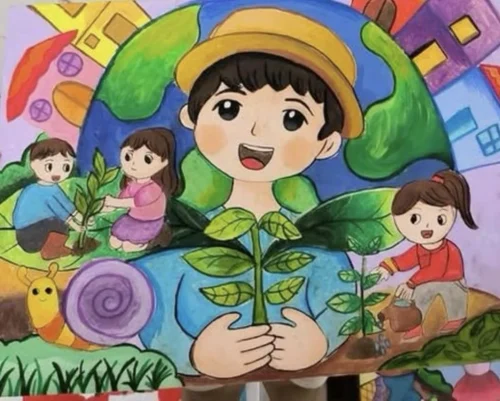 Vẽ tranh bảo vệ môi trường 54