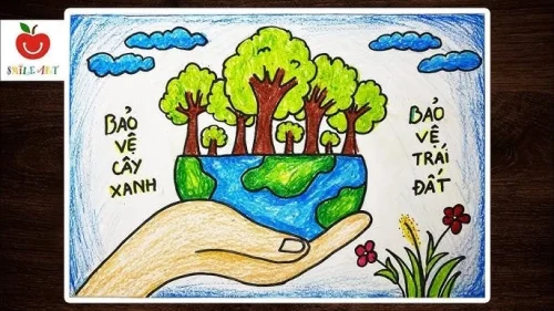 Vẽ tranh bảo vệ môi trường 60