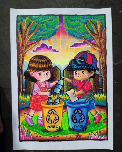 Vẽ tranh bảo vệ môi trường 2