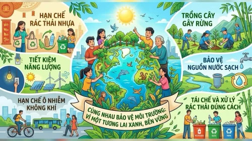 Vẽ tranh bảo vệ môi trường 6
