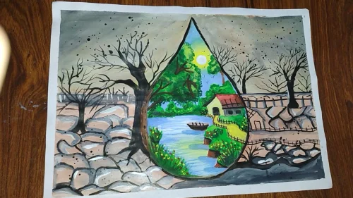 Vẽ tranh bảo vệ nguồn nước 2