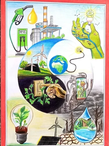 Vẽ tranh bảo vệ nguồn nước 7