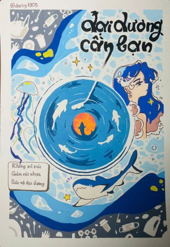 Vẽ tranh bảo vệ nguồn nước 12